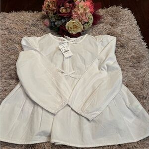 Crewcut Babydoll Top with Bows.  NWT  Size YM